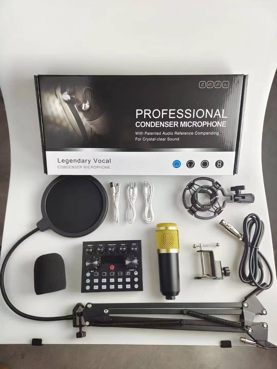 Professional Condenser Microphone – Studio Recording & Streaming Mic