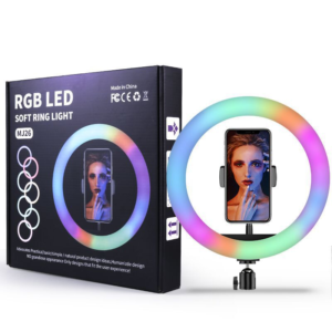 10-Inch RGB Ring Light with Tripod & Phone Holder