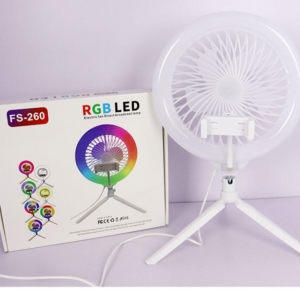 USB RGB Cooling Fan & Phone Stand