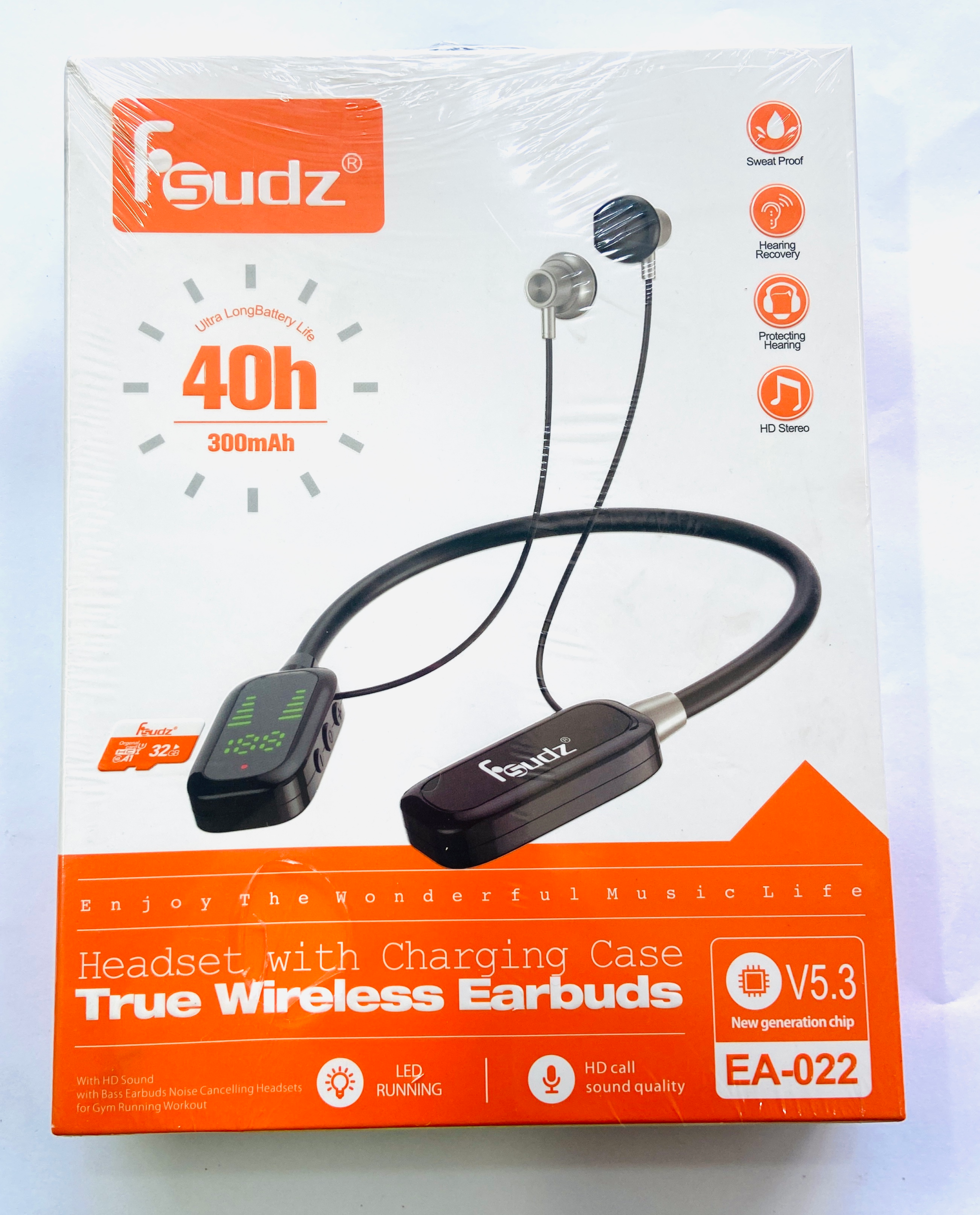 FZUDS Bluetooth Neckband with Screen