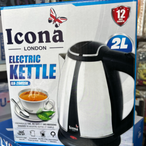 ICONA Electric Kettle – Fast Boil Stainless Steel Kettle