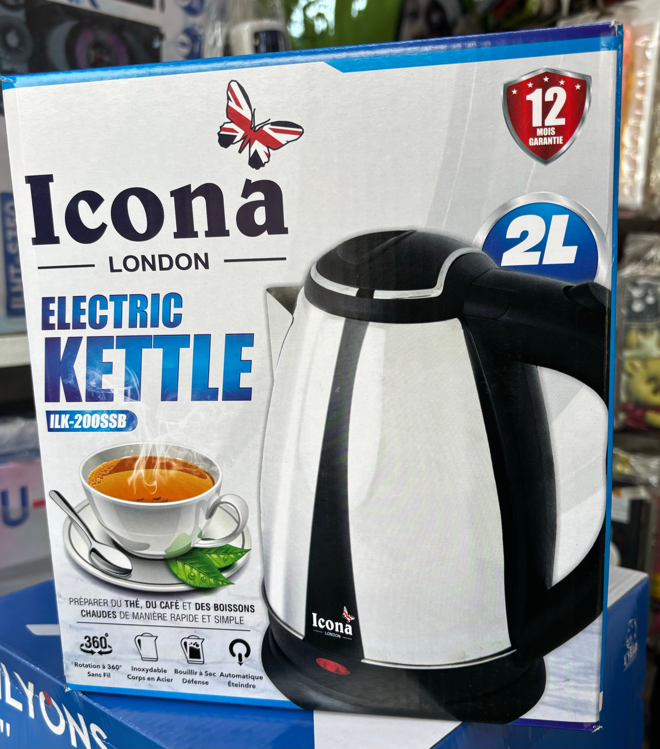 ICONA Electric Kettle – Fast Boil Stainless Steel Kettle
